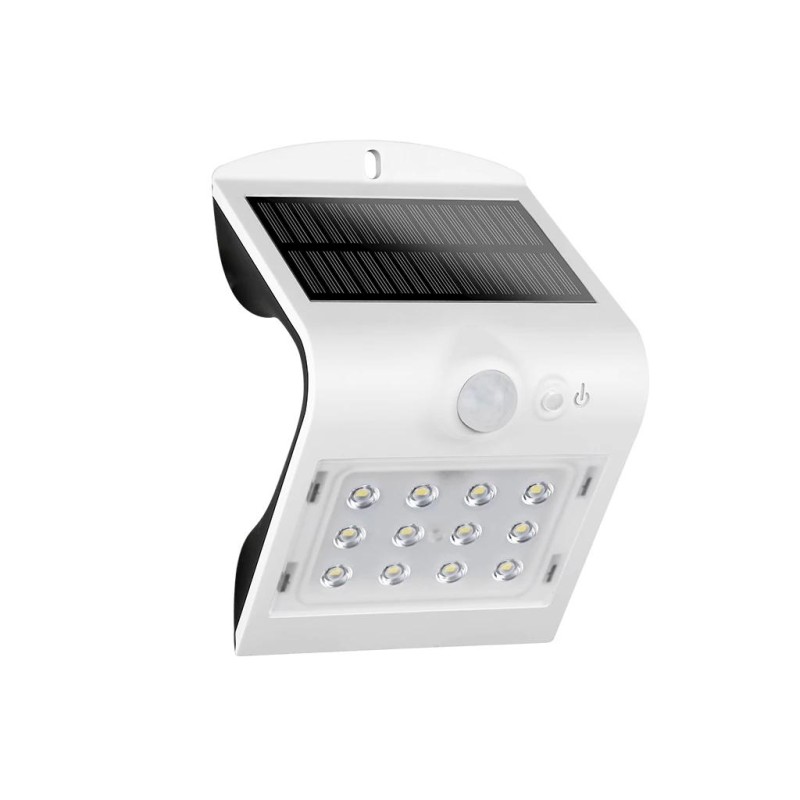 Solar falilámpa 12 led 220 lumen 1.5W IP54 szenzoros ELMARK ( 98SOL200 )