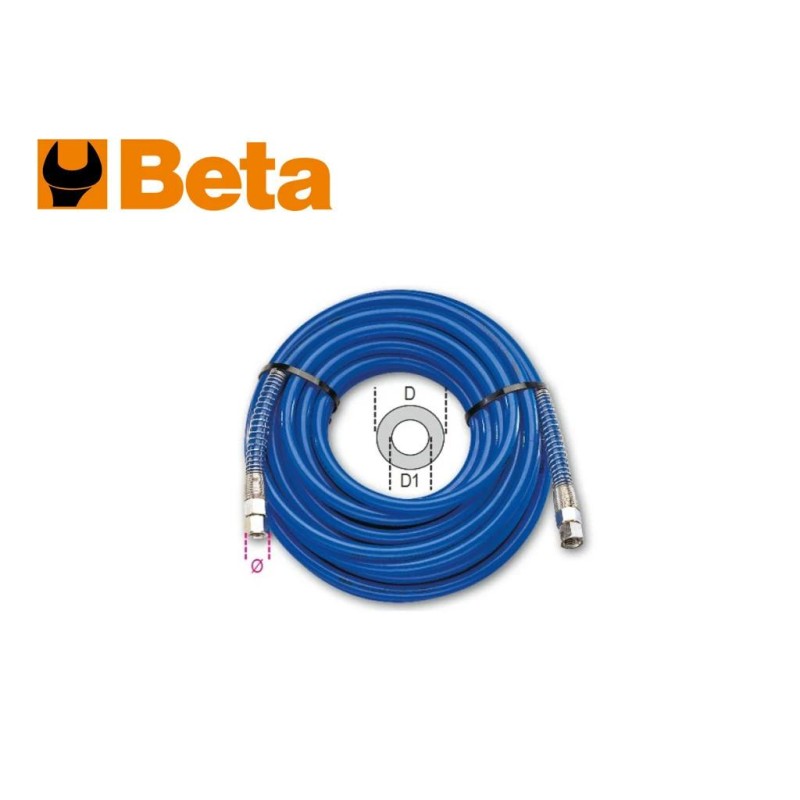 Levegőcső tömlő kék 12 méteres 8x12 mm 1/4&quot; BM - Beta (1915E-8x12)