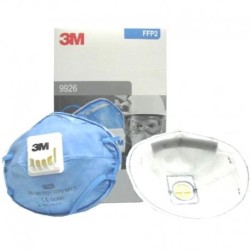 Légzésvédő maszk - FFP2 - szelepes - fejpánttal - 3M - profi (9926) - RAKTÁRON ! (9926) Légzésvédő maszk - FFP2 - szelepes - fejpánttal - 3M - profi (9926) - RAKTÁRON ! (9926)