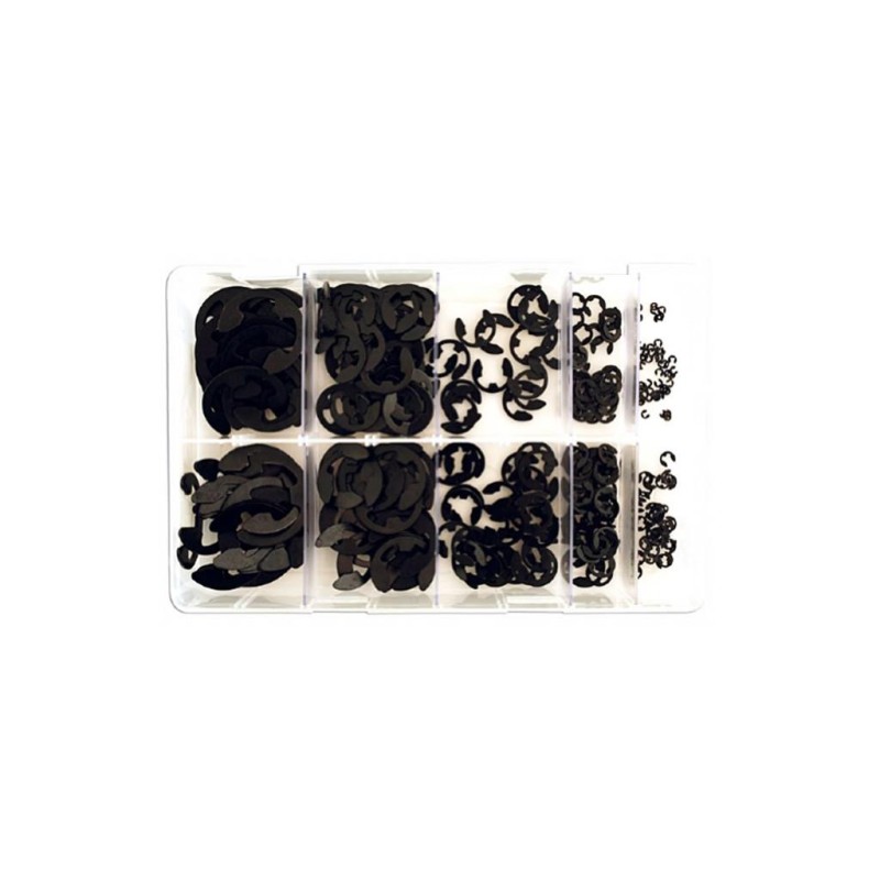 Seegergyűrű külső E-tipusú klt. 800 db-os 1.5-15 mm - Laser (CON-35007)