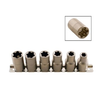 Dugókulcs - crowafej klt. 1/2" Torx Plus® belső 6 db-os EPL10 - EPL20 (LAS-5150) Dugókulcs - crowafej klt. 1/2" Torx Plus® belső 6 db-os EPL10 - EPL20 (LAS-5150)