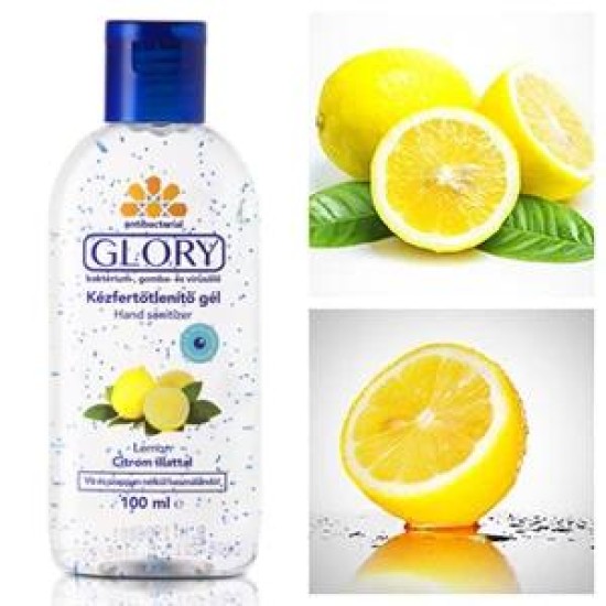 Kézfertőtlenítő gél - antibakteriális - 100 ml - Glory Citrom (GC-100)