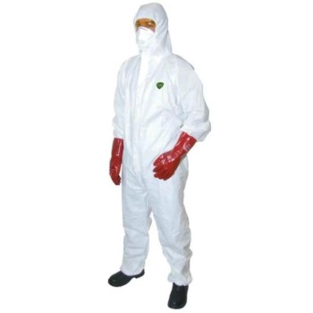 Védőruha-kapucnis kémiai 5/6-os OVERÁL eldobható XXL-es - Fehér (PT-VRKO-XXL-F)