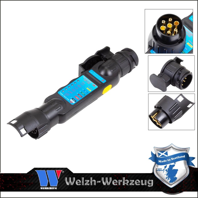 Utánfutó - Trailer csatlakozó 7-13 lábú papa-mama teszter ledes 12V-os (2762-WW) Utánfutó - Trailer csatlakozó 7-13 lábú papa-mama teszter ledes 12V-os (2762-WW)