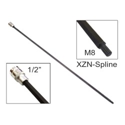 Rátűzőkulcs - crowa+bit 1/2&quot; XZN - Spline - M8x800 mm extra h Laser (LAS-2896)
