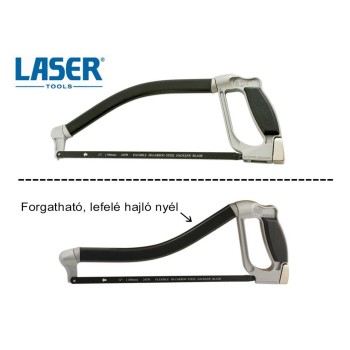 Fémfűrész 300 mm alacsony profilú, 180°-ban forg.- Laser (LAS-3376)