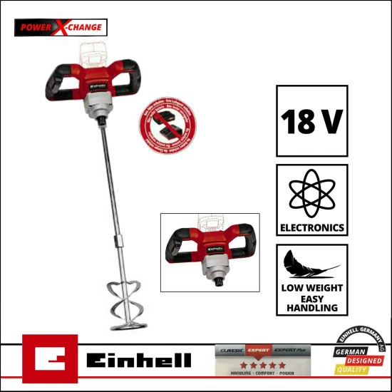 Keverőgép, kétkezes, 1 sebes. 6 fok. kapcs 18 V M14 -Einhell (TE-MX 18 Li-Solo)