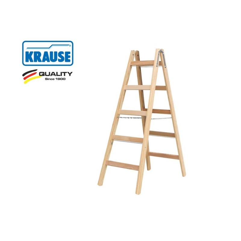 Fa lépcsőfokos állólétra 2x5 Fokos - STABILO- (170071) Fa lépcsőfokos állólétra 2x5 Fokos - STABILO- (170071)