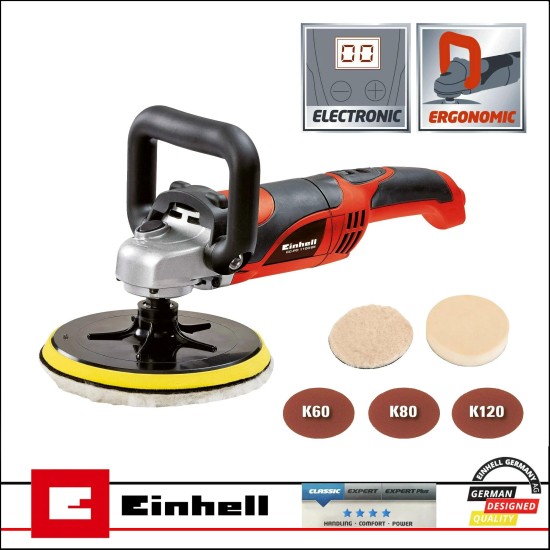 Polírozógép 1100 W 180 mm - koffer nélkül - Einhell (CC-PO 1100/2 E)