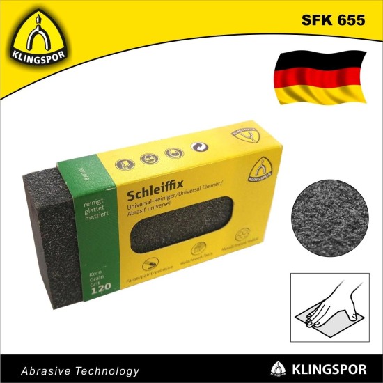 Csiszolóhasáb, rugalmas 80x50x20 mm P120 - SFK 655 KLN (KLN-13802)