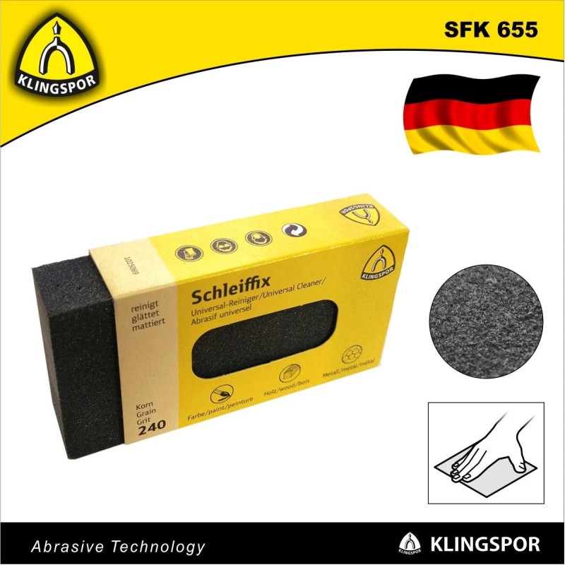 Csiszolóhasáb, rugalmas 80x50x20 mm P240 - SFK 655 KLN (KLN-13803)