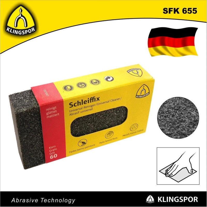 Csiszolóhasáb, rugalmas 80x50x20 mm P 60 - SFK 655 KLN (KLN-13801)