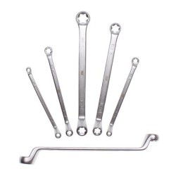 E profilú csillagkulcs készlet 6-részes CV hajlított kivitel (BGS-2281)