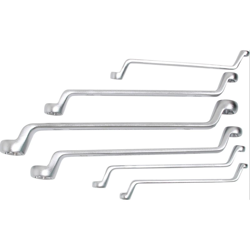 E profilú csillagkulcs készlet 6-részes CV hajlított kivitel (BGS-2281)