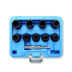Dugókulcs készlet sérült anyákhoz 1/2'' Cr-Mo 10 db-os (BGS-5266) Dugókulcs készlet sérült anyákhoz 1/2'' Cr-Mo 10 db-os (BGS-5266)