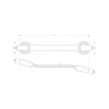YATO Fékcsőkulcs 13x14 mm CrV 6140 (YT-0137)