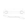YATO Fékcsőkulcs 15x17 mm CrV 6140 (YT-0138)