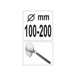 YATO Olajszűrő leszedő szalagos 100-200 mm (YT-0825)