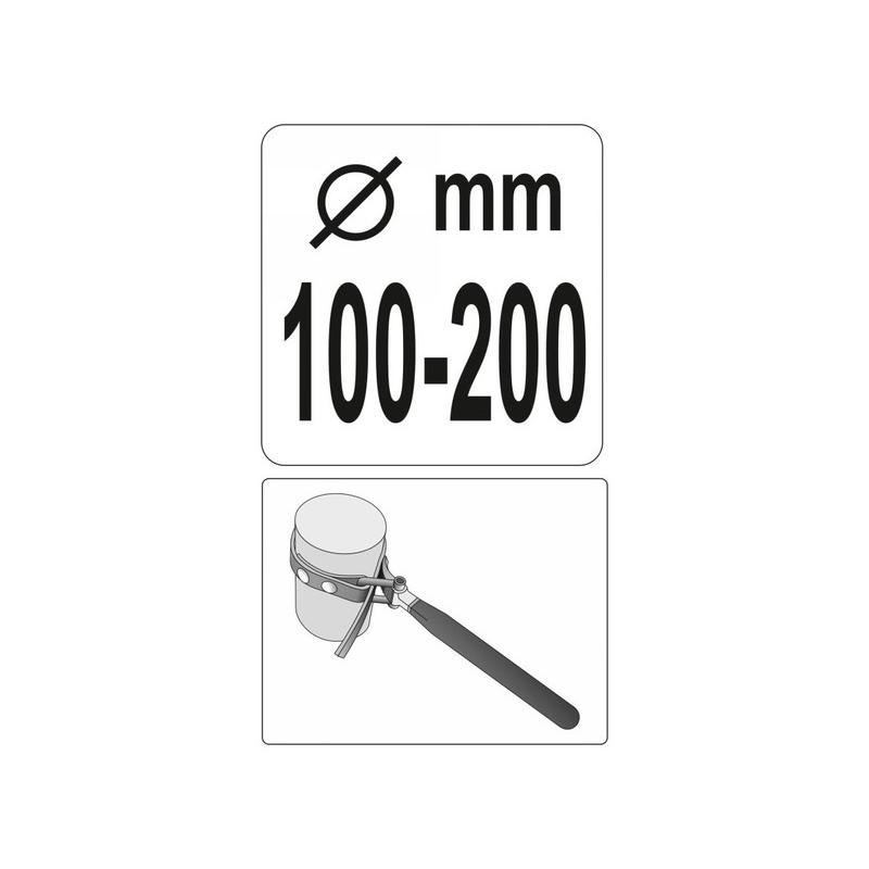 YATO Olajszűrő leszedő szalagos 100-200 mm (YT-0825)