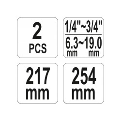 YATO Fogókészlet 2 részes bilincsekhez és vezetékekhez (YT-0645) YATO Fogókészlet 2 részes bilincsekhez és vezetékekhez (YT-0645)