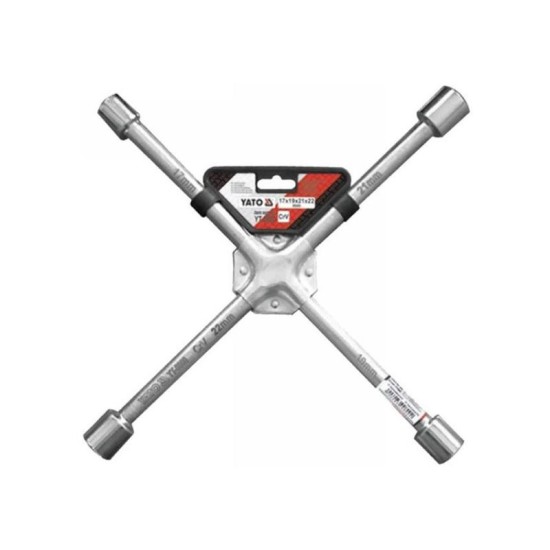 YATO Keresztkulcs 17 x 19 x 21 x 22 mm CrV (YT-0800) YATO Keresztkulcs 17 x 19 x 21 x 22 mm CrV (YT-0800)