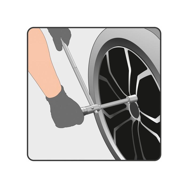 YATO Keresztkulcs 1/2' 17 x 19 x 21 x 23 mm szétszedhető CrV (YT-08035)