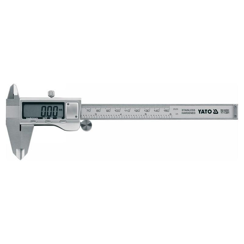 YATO Tolómérő 150/±0,03 mm digitális inox (YT-7201)