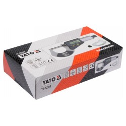 YATO YT‑72305 digitális mikrométer 0–25 mm ±0,001 mm YATO YT‑72305 digitális mikrométer 0–25 mm ±0,001 mm