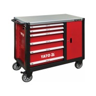 YATO Üres szerszámkocsi 6 fiók + 1 szekrény (YT-09002) YATO Üres szerszámkocsi 6 fiók + 1 szekrény (YT-09002)
