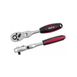 YATO Racsnis hajtószár 1/4' 159 mm 72T csuklós ±90° egyenes szár CrV (YT-0325) YATO Racsnis hajtószár 1/4' 159 mm 72T csuklós ±90° egyenes szár CrV (YT-0325)