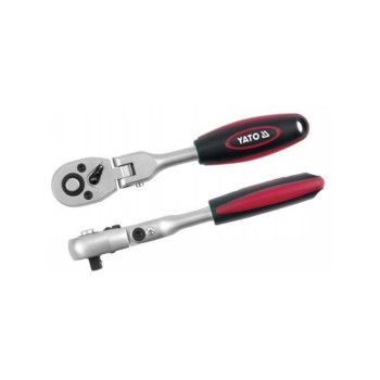 YATO 1/2'' 72 fogas csuklós racsnis hajtószár 290 mm CrV gyorskioldó DIN 3122