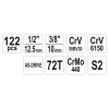 YATO 122 részes szerszámkészlet 1/4'' és 1/2'' CrV/CrMo – YT-38901