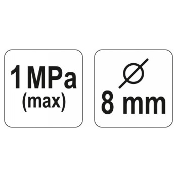 YATO Pumpafej 8mm (kerék szelephez) (YT-2372)