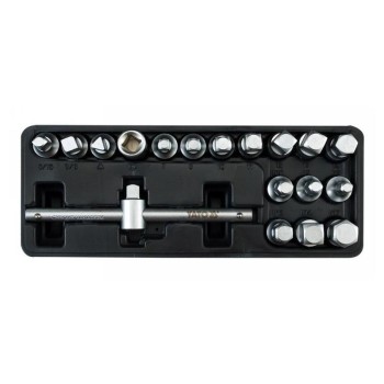 YATO Olajleeresztő kulcs készlet 18 részes 5/16'-3/8', 8 mm,10 mm, 7-14 mm, 10 mm, 8-17 mm 3/8' C (YT-0599)
