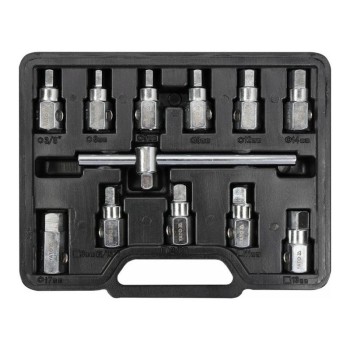 YATO Olajleeresztő kulcs készlet 12 részes 8-13 mm, 8-17 mm 3/8' (YT-0600)