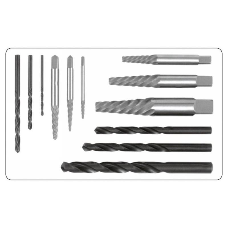 YATO Törtcsavar kiszedő és fúró készlet 12 részes M3-M24 (YT-0591)