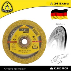 Tisztítókorong 180x6.0 mm A24 Extra - acél - KLN (13444) Tisztítókorong 180x6.0 mm A24 Extra - acél - KLN (13444)