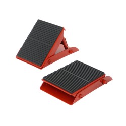 Kerék ék - támasztó ék - piros fém-gumi 1 pár (370410260) Kerék ék - támasztó ék - piros fém-gumi 1 pár (370410260)