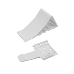 Kerék ék - támasztó ék - személygépkocsihoz műanyag + tartó fehér (PT-370410261) Kerék ék - támasztó ék - személygépkocsihoz műanyag + tartó fehér (PT-370410261)