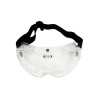 Védőszemüveg - víztiszta, széles látószögű gumi pántos EN166 - Laser (LAS-4394)
