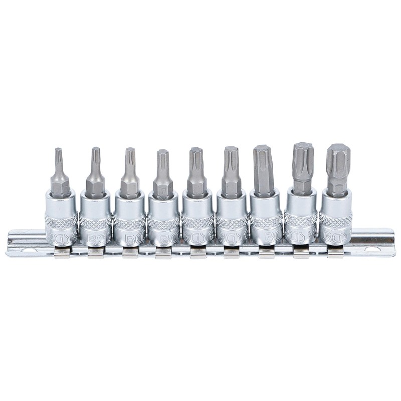 Behajtófej-készlet , 6,3 mm (1/4') , T-profil (Torx) T10 - T50 (BGS-2164) Behajtófej-készlet , 6,3 mm (1/4') , T-profil (Torx) T10 - T50 (BGS-2164)