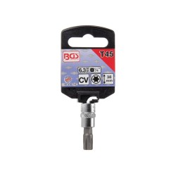 Behajtófej , 6,3 mm (1/4') , T-profil (Torx) T45 (BGS-2164-T45) Behajtófej , 6,3 mm (1/4') , T-profil (Torx) T45 (BGS-2164-T45)