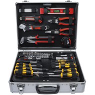 BGS technic 2204 129 részes szerszámkészlet alu kofferben, villáskulcs, bit