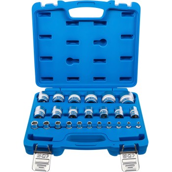 Dugókulcskészlet, hatszögletű , 6,3 mm (1/4'), 12,5 mm (1/2') , coll méret , 23 darabos (BGS-2246) Dugókulcskészlet, hatszögletű , 6,3 mm (1/4'), 12,5 mm (1/2') , coll méret , 23 darabos (BGS-2246)