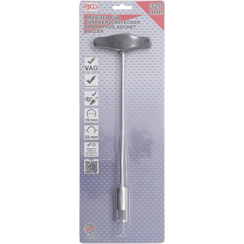 Gyújtógyertya csatlakozó kiszedő kulcs , a VAG Mercedes , 320 mm (BGS-2460) Gyújtógyertya csatlakozó kiszedő kulcs , a VAG Mercedes , 320 mm (BGS-2460)