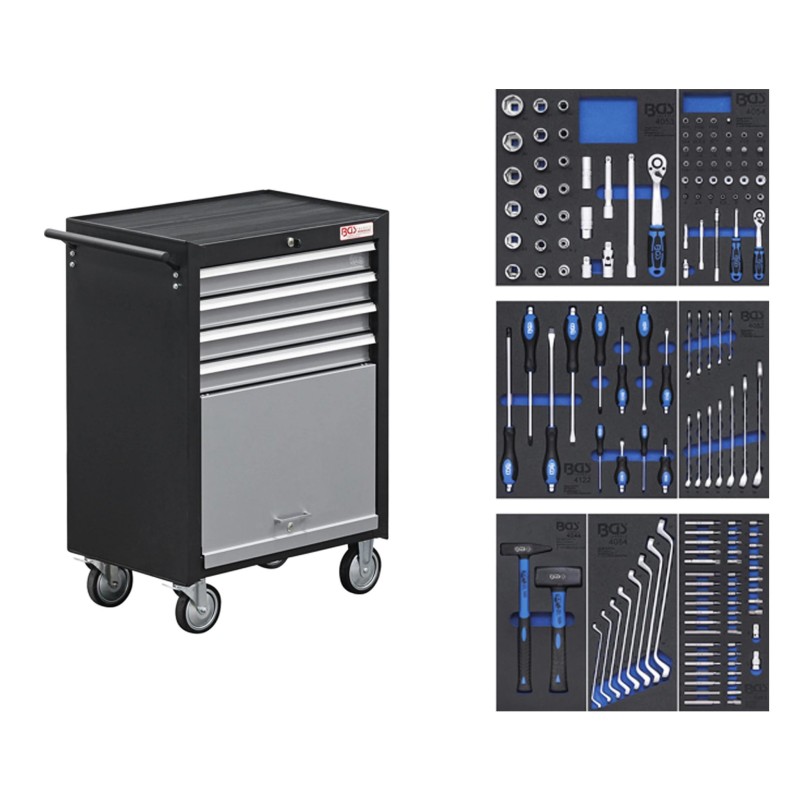 Azubi műhelykocsi , 151 szerszámmal (BGS-4086) Azubi műhelykocsi , 151 szerszámmal (BGS-4086)