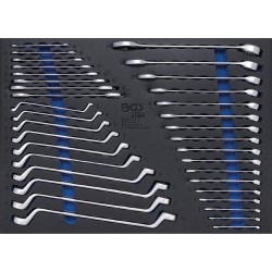 Műhelykocsi-betét 3/3: Villáskulcs csillagkulcs , 35 darabos (BGS-4089) Műhelykocsi-betét 3/3: Villáskulcs csillagkulcs , 35 darabos (BGS-4089)