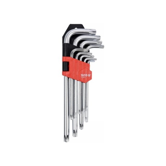 YATO Torx kulcs készlet 9 részes T10-T50 CrV (YT-0511)