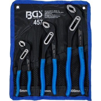 BGS Technic BGS‑457 vízpumpafogó készlet – kovácsolt króm‑vanádium acél, DIN 5231