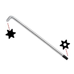 Derékszögű kulcs , extra hosszú , T-profil (Torx) T40 (BGS-794-T40) Derékszögű kulcs , extra hosszú , T-profil (Torx) T40 (BGS-794-T40)